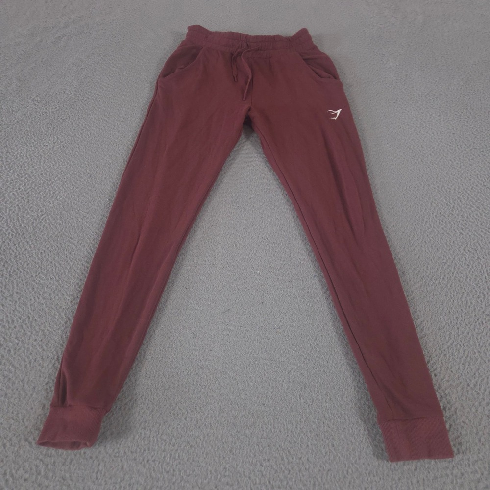 Gymshark Pants Womens XS Maroon Vital Seamless Tapered Leg Activewear Joggers